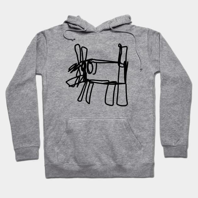 dog Hoodie by Angel Rivas